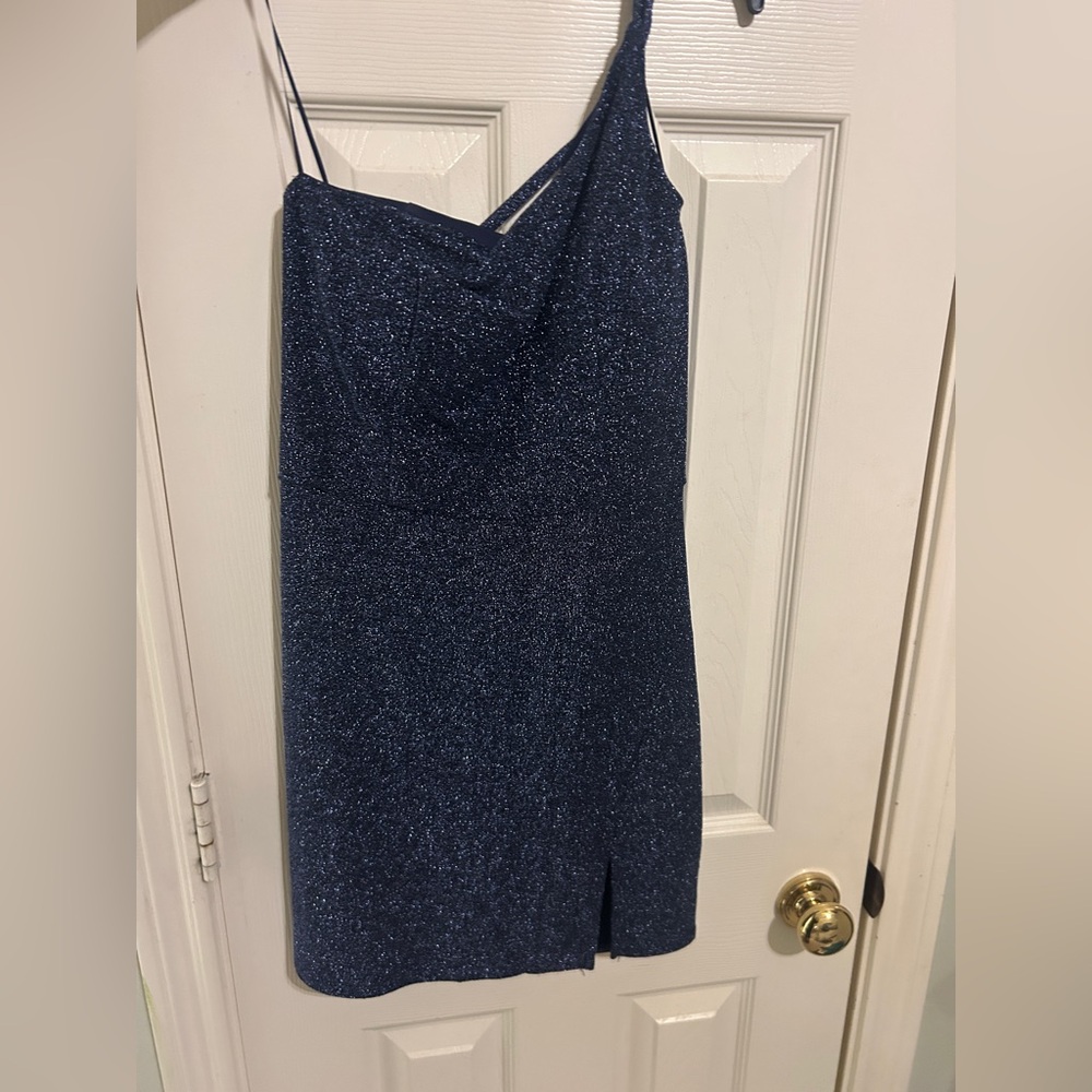 Navy Glitter Dress